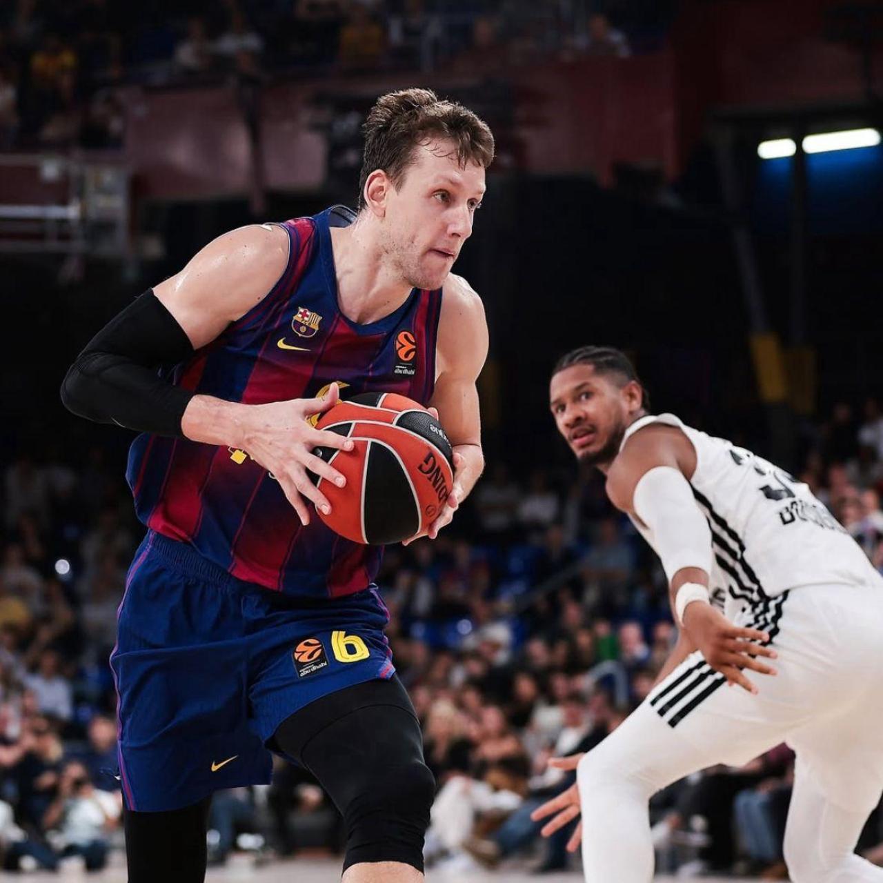 Jan Vesely en el Barça de basket-Virtus Bolonia de la Euroliga