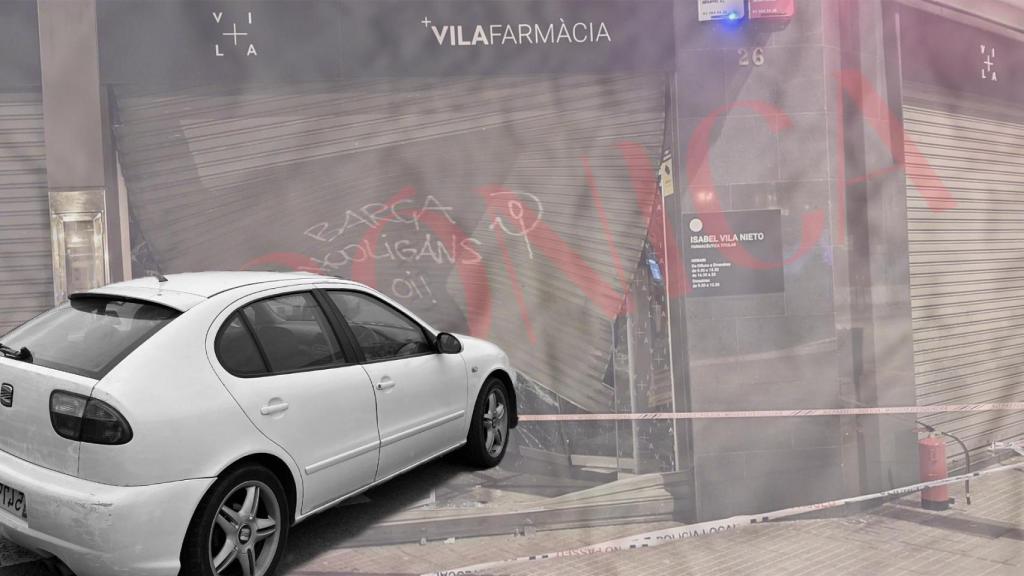 El coche con el que han ejecutado el alunizaje ha aparecido horas después en un parking a escasos metros