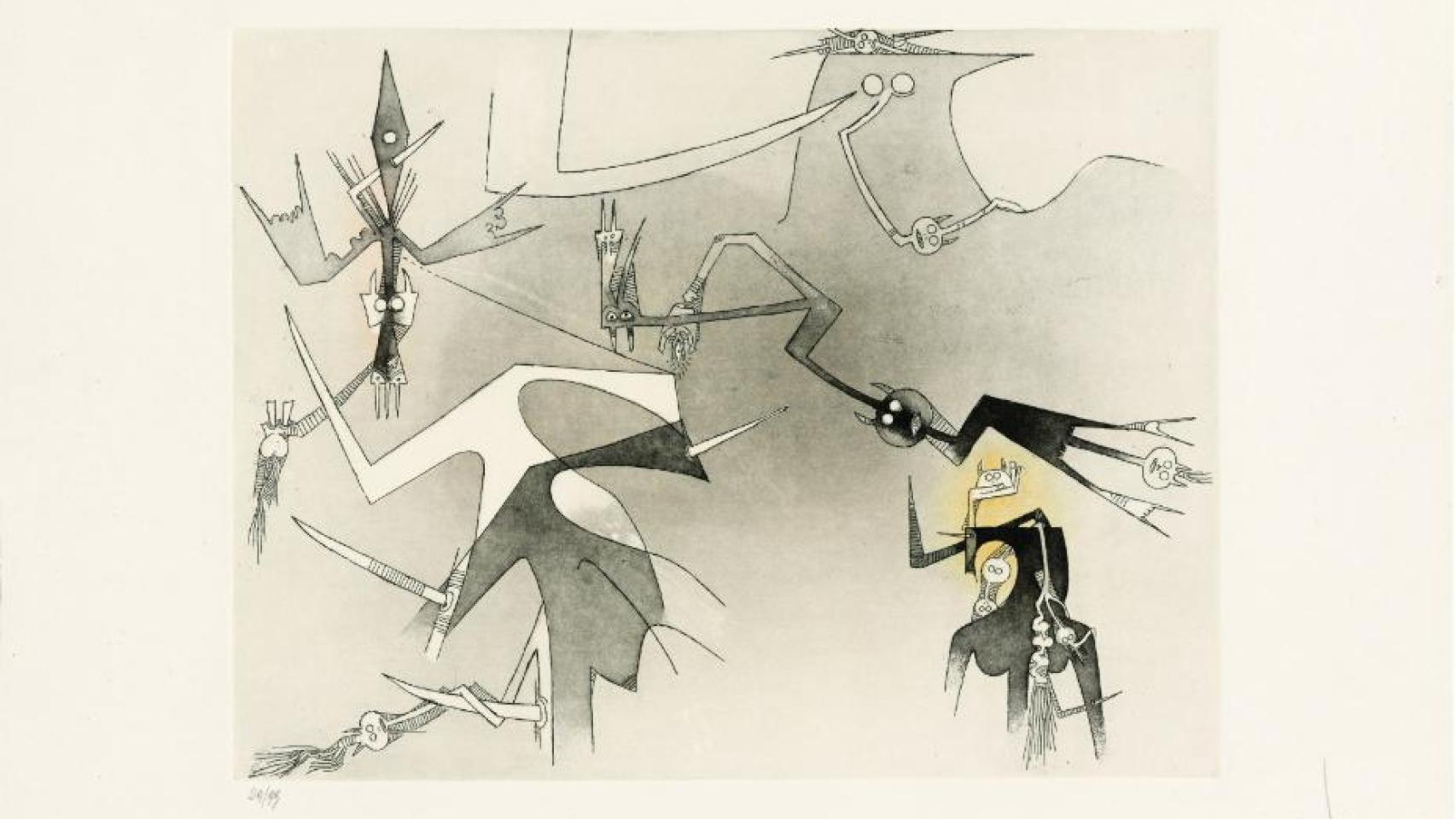 Pintura de Wifredo Lam, en Christie's