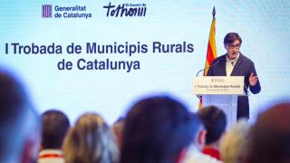 Salvador Illa abre la primera Trobada de Municipis Rurals del Govern en Món Sant Benet, en la comarca del Bages