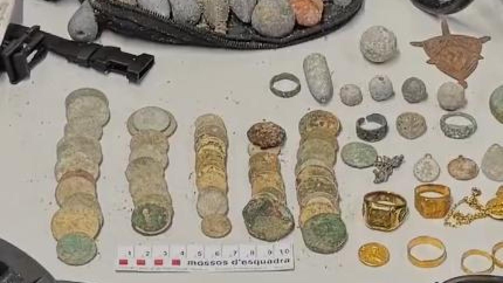 Elementos recuperados de los expoliadores de Tarragona