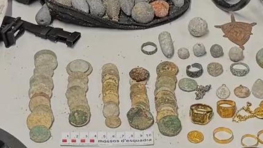 Elementos recuperados de los expoliadores de Tarragona