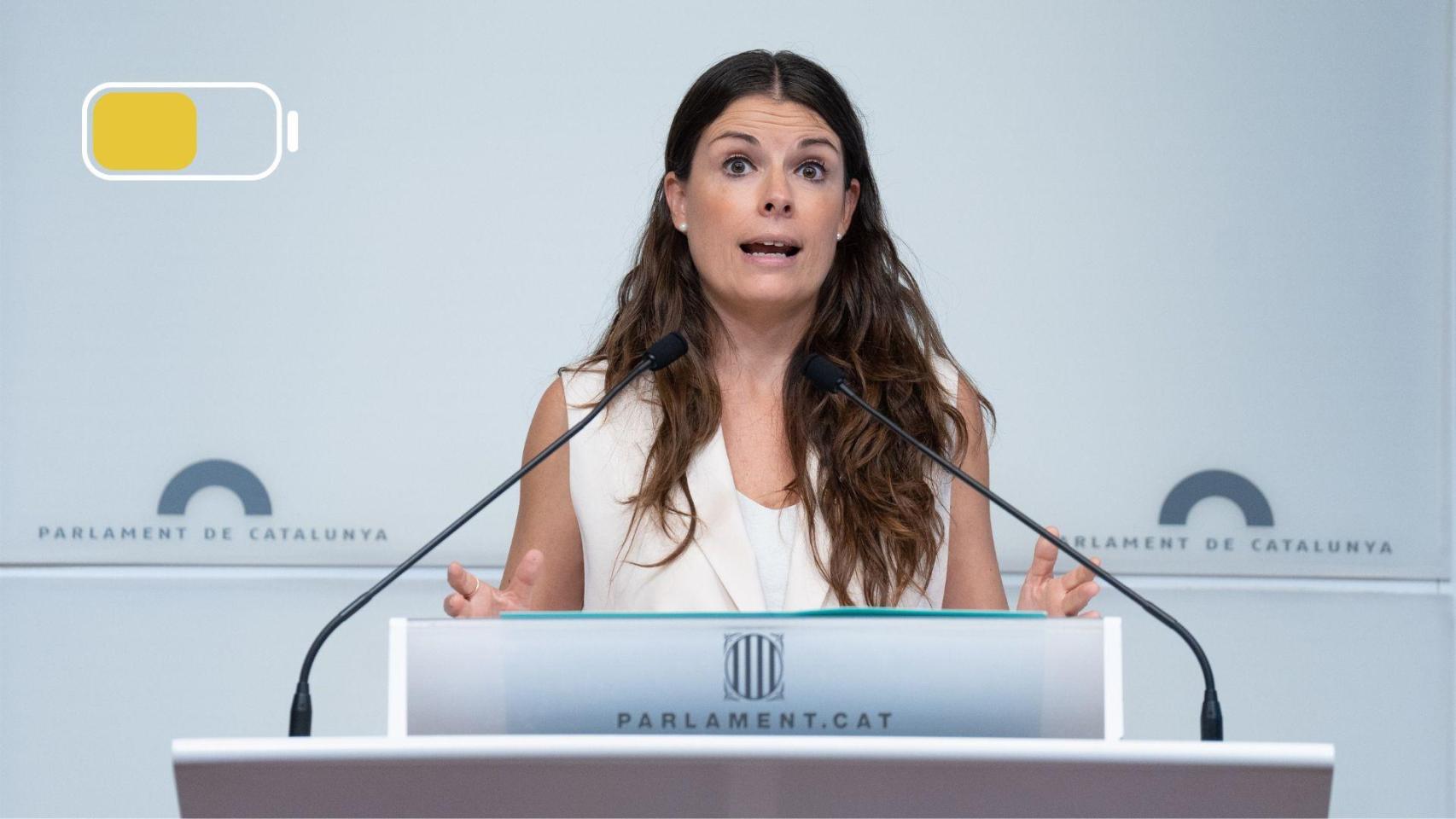 Mònica Sales, en el Parlament