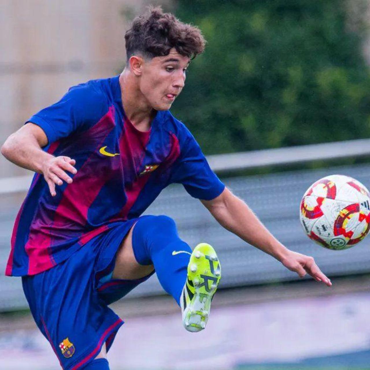 Gorka Buil, centrocampista del Juvenil B del Barça