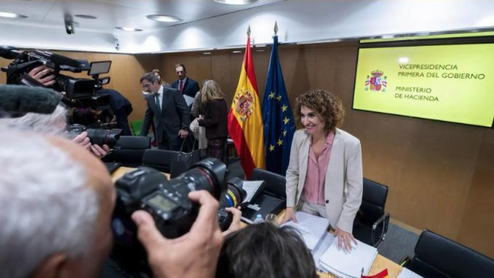 María Jesús Montero, vicepresidenta primera y ministra de Hacienda. Alberto Ortega