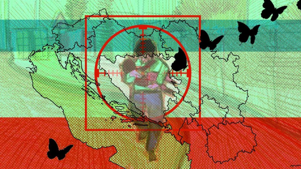 Ilustración sobre el 'safari' en Sarajevo