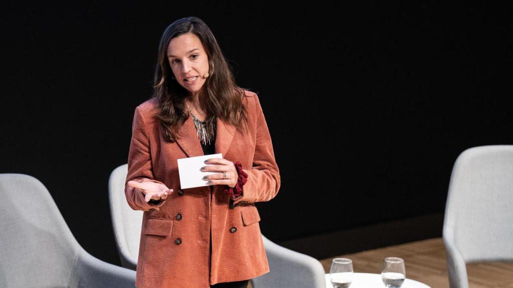 Eva Navarro durant la seva ponència al STEM Women Congress