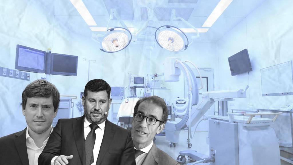 Un montaje de Pau Relat, Oriol Sagrera y Eduard Romeu sobre una imagen de un quirófano