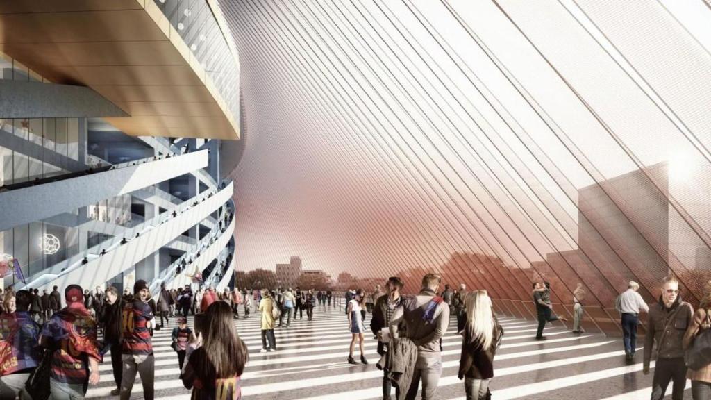 Les imatges de la primera proposta de BIG, IDOM i BAAS Arquitectes