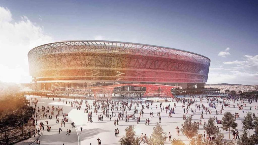 Les imatges de la primera proposta de Populous, Mias Arquitectes i RCR