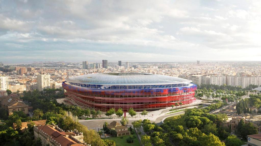 Las imágenes de la primera propuesta de 'Arup Sport' y 'Ricardo Bofill'