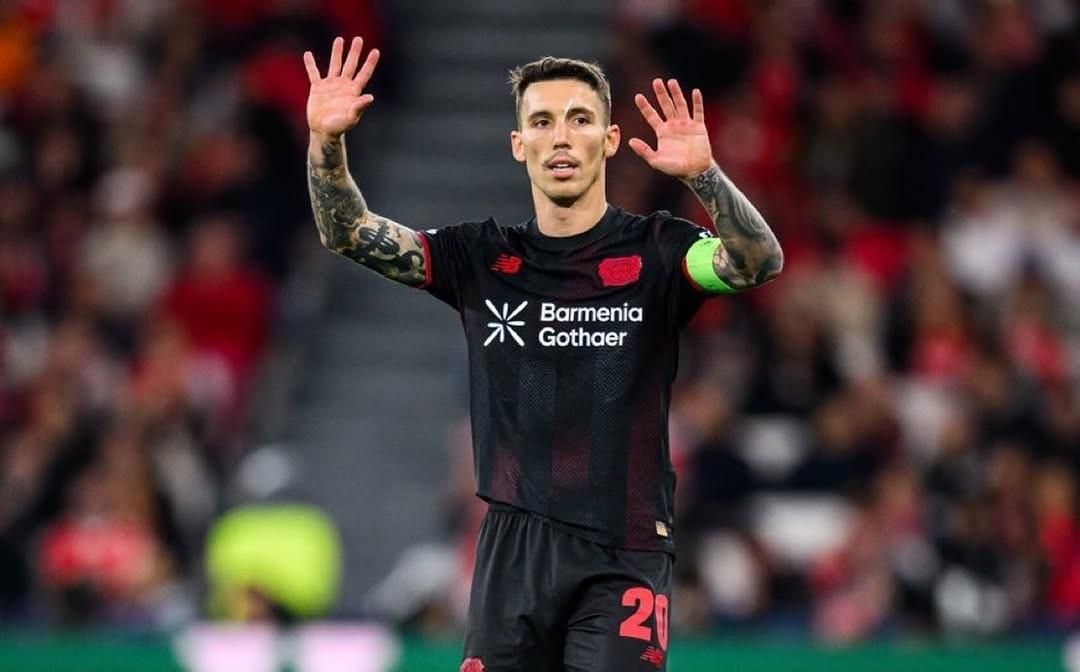 Alejandro Grimaldo, futbolista del Bayer Leverkusen