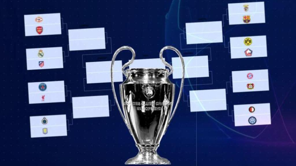 Ilustración de un sorteo de la Champions League 2024/25