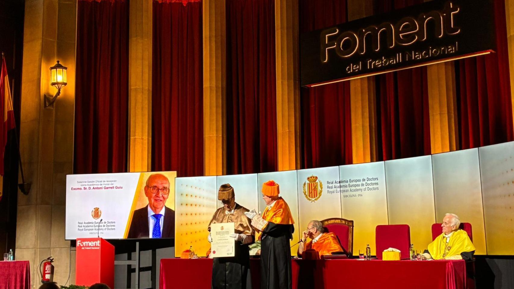 Antoni Garrell ingresa en la Real Academia Europea de Doctores