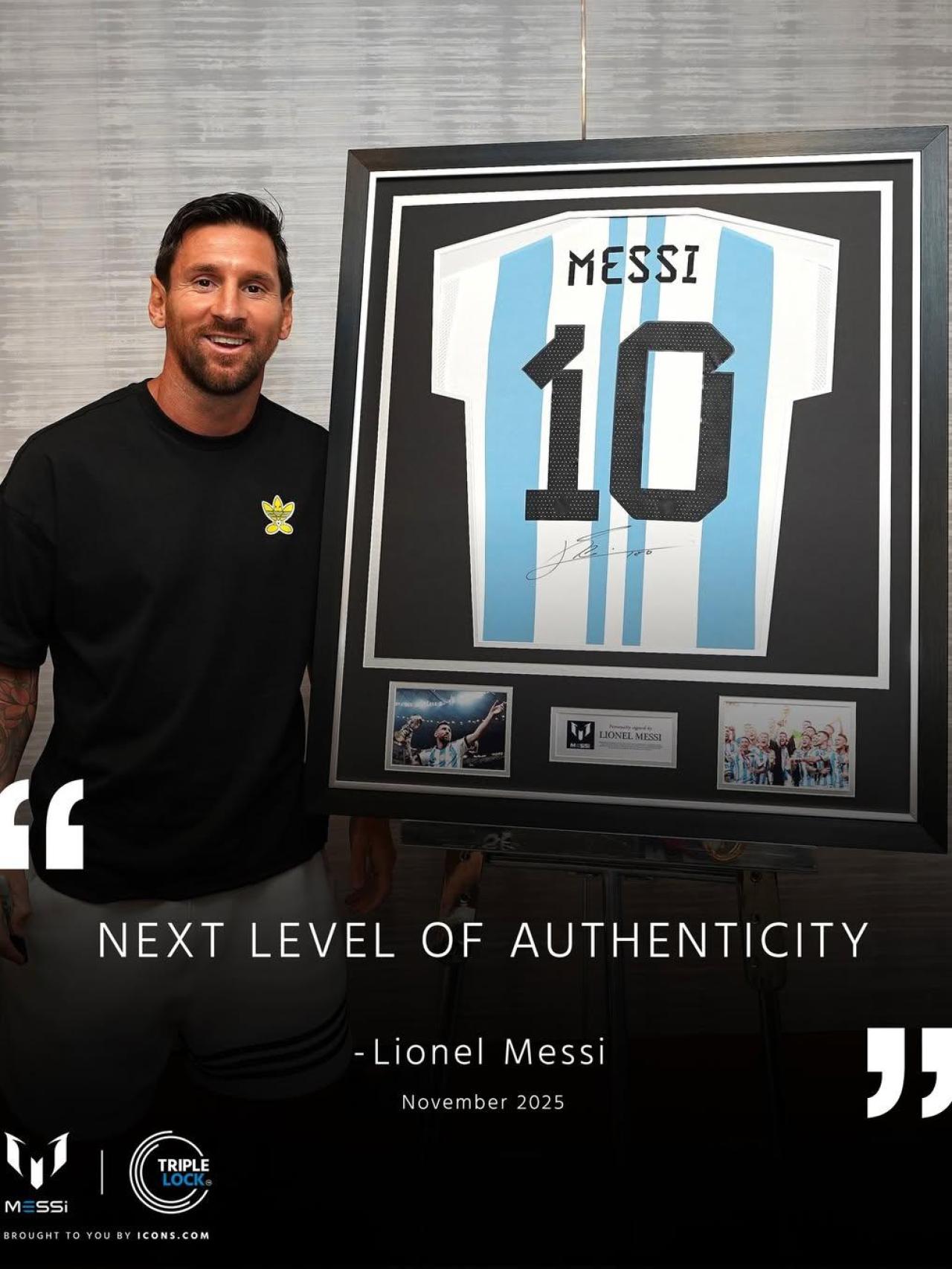 Leo Messi firma un nuevo acuerdo con Icons.com