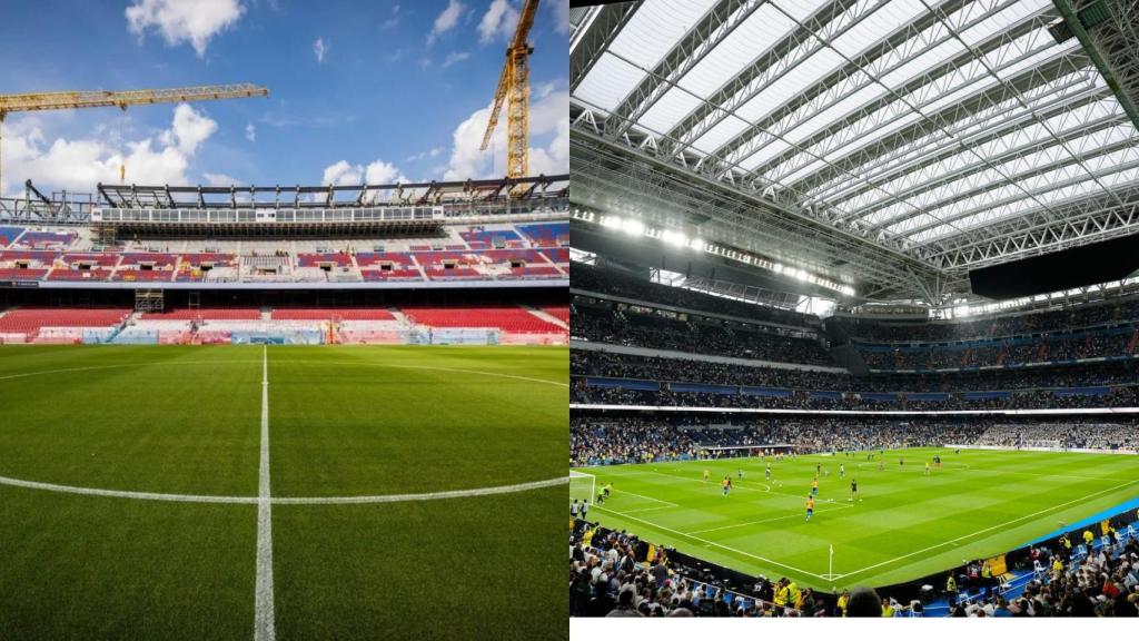 El nuevo Camp Nou y el nuevo Santiago Bernabéu, en un fotomontaje