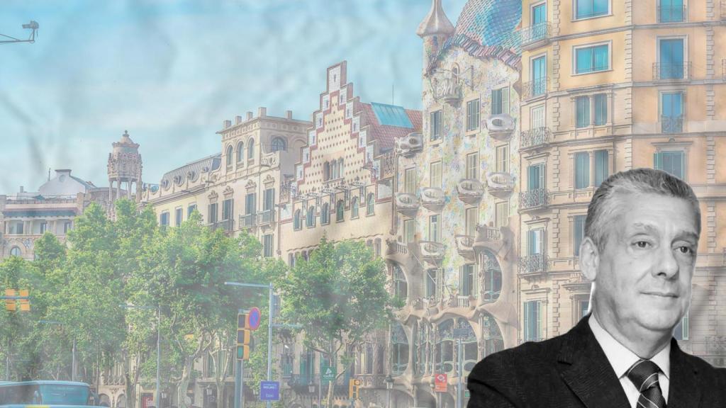 Jordi Clos con el paseo de Gràcia de fondo
