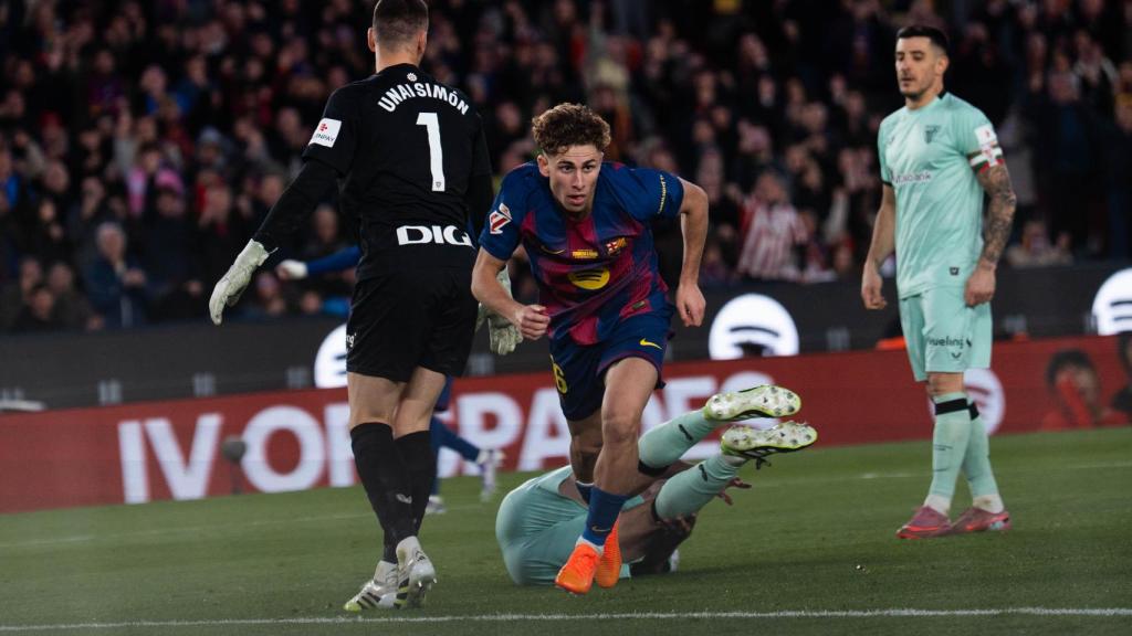 Fermín, tras marcarle al Athletic en el regreso al Camp Nou