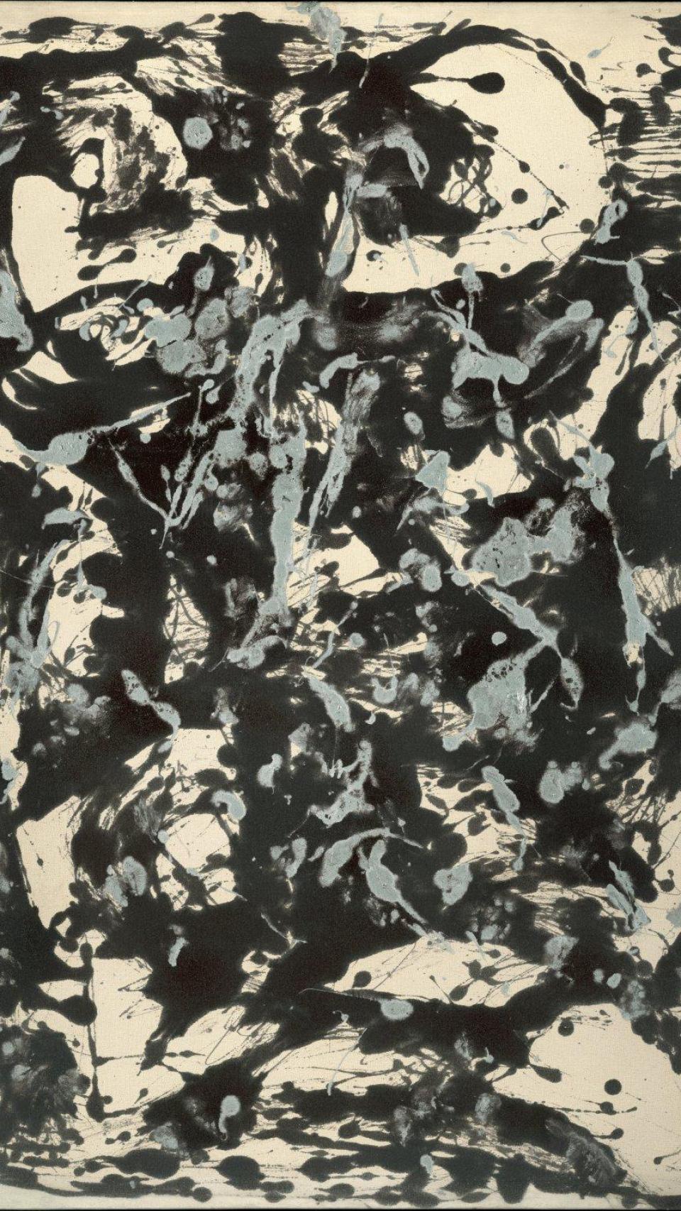 ‘Marrón y plata I’, de Jackson Pollock. Ejecutado hacia 1951.