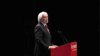 El presidente de Foment, Josep Sánchez Llibre, en la gala de premios de la patronal de 2025