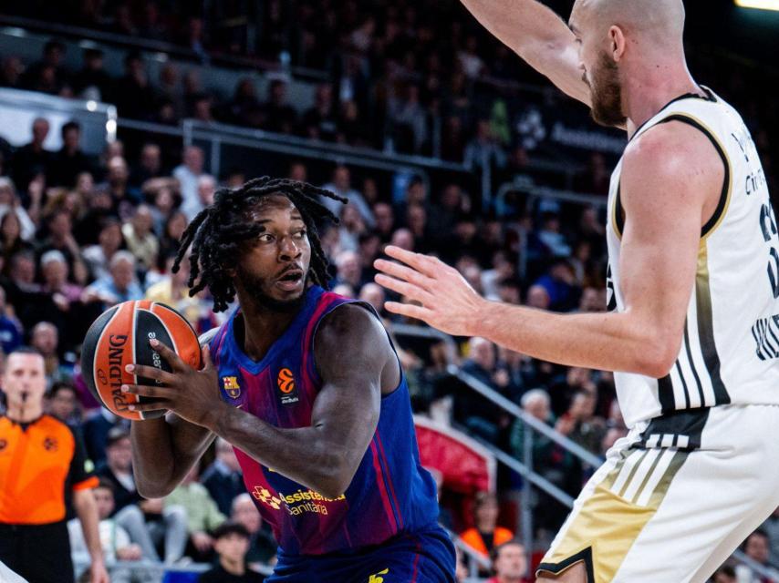 Myles Cale en el Barça de basket-Asvel de la Euroliga