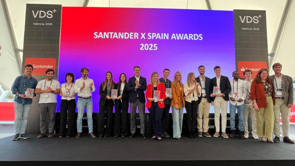 Foto de los premiados en los Santander X Spain Awards 2025