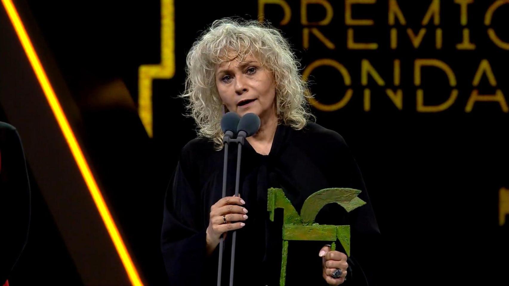 Mònica Terribas, al recibir su Premio Ondas 2025 en Barcelona