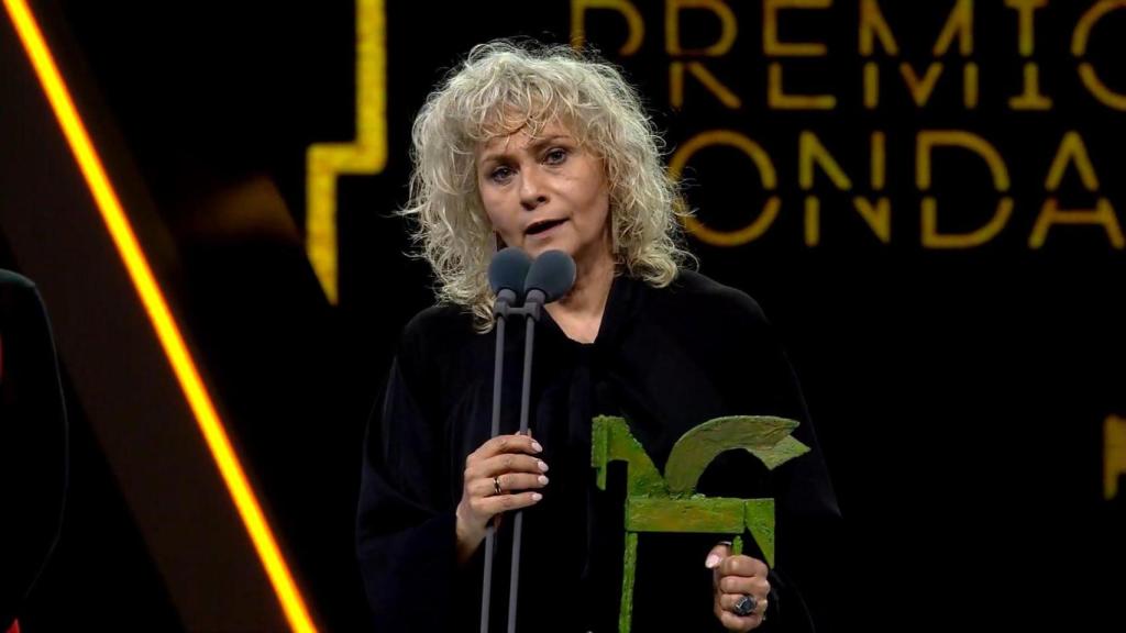 Mònica Terribas, al recibir su Premio Ondas 2025 en Barcelona