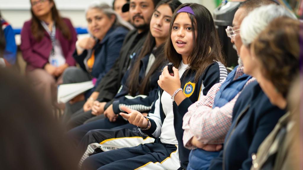 Acto de la Fundación Abertis con Unicef en una escuela de México