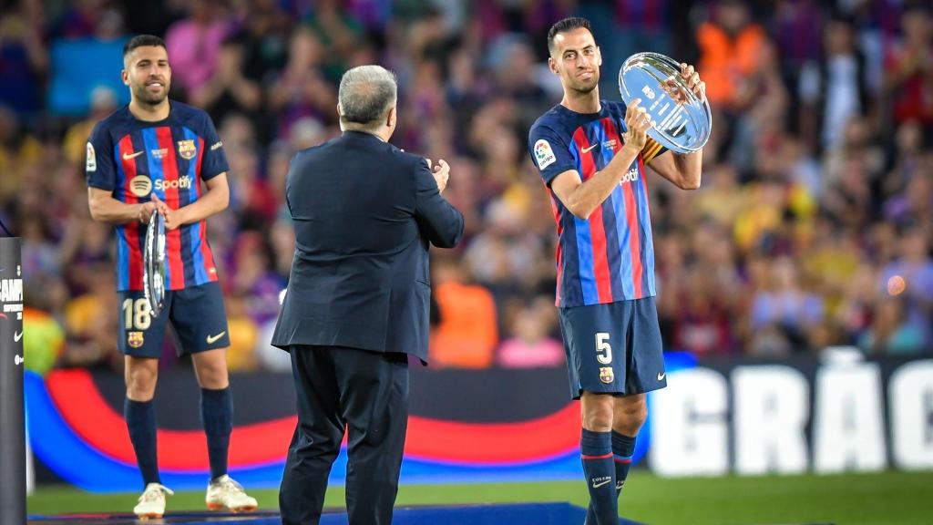 Sergio Busquets, en su despedida como futbolista del FC Barcelona / EP