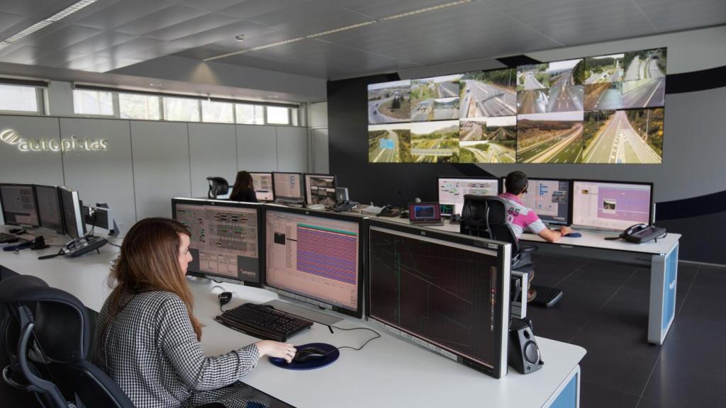 Un dels centres de control d'Abertis