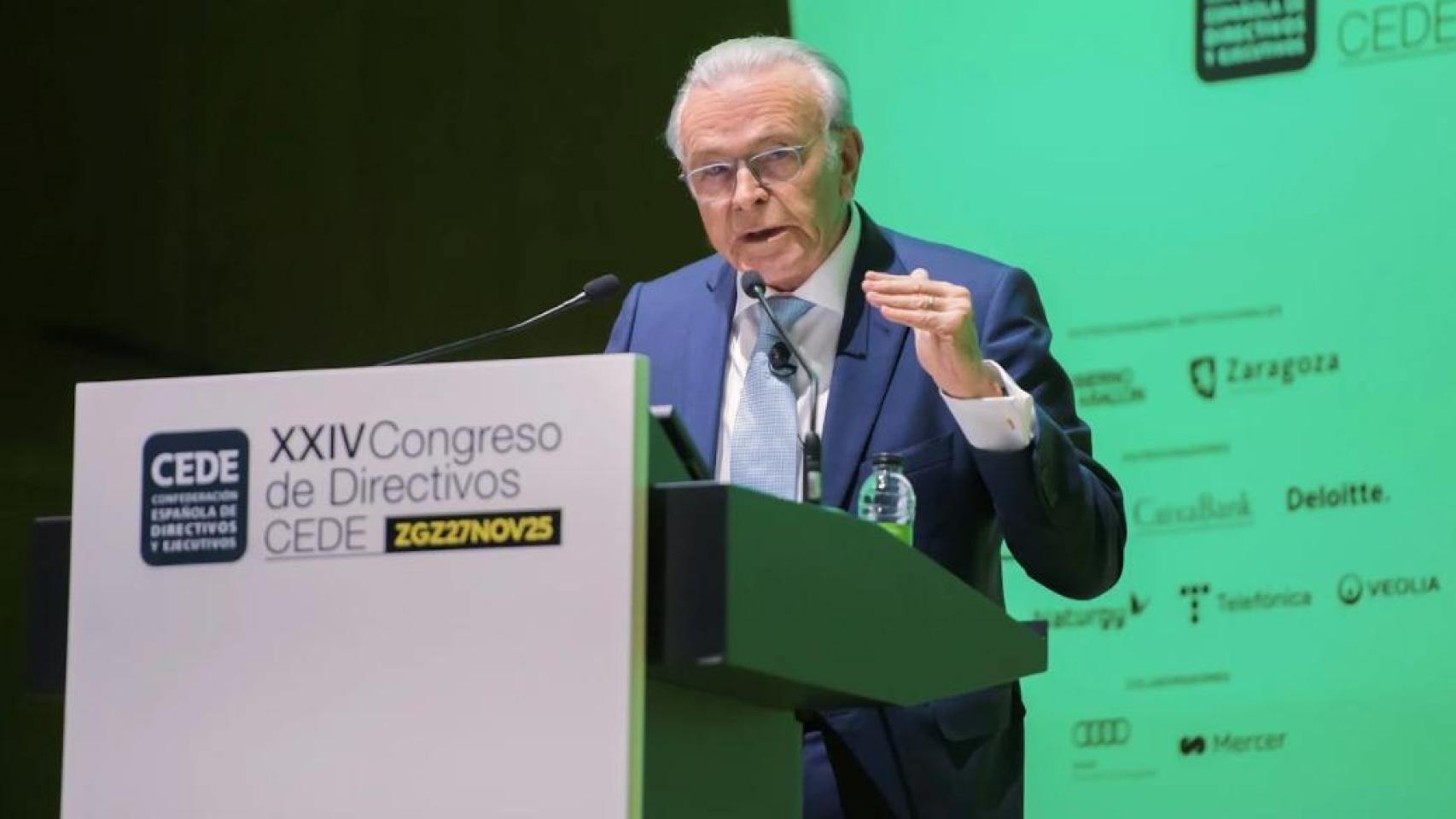 Isidro Fainé, durante el XXIV Congreso de Directivos CEDE