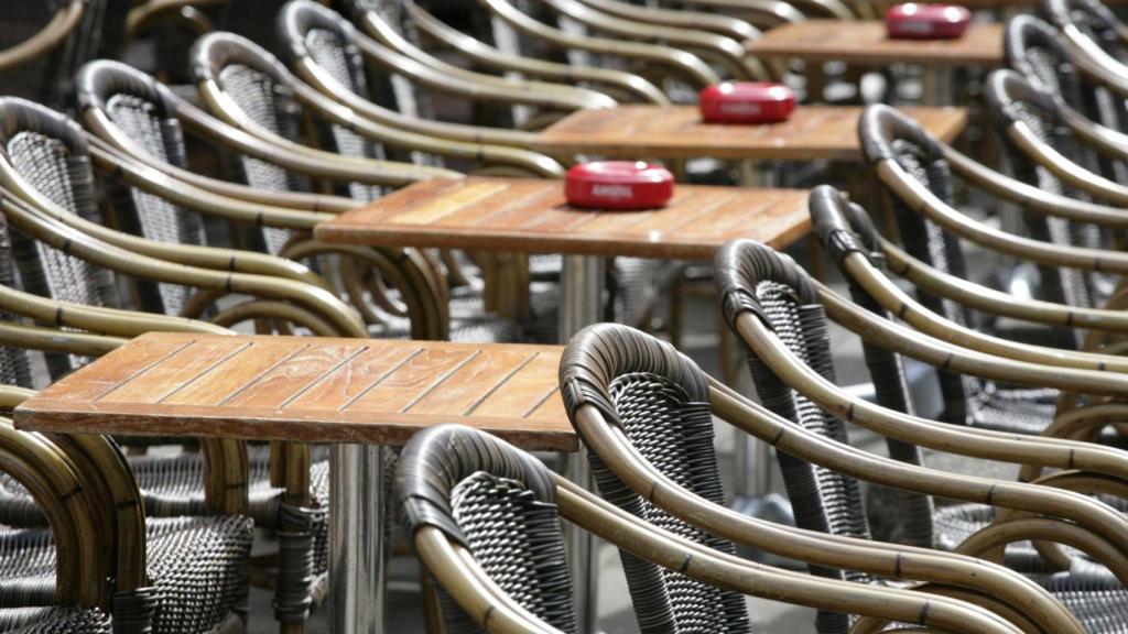 Mesas de terraza de bares