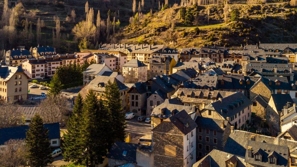Vista aérea de Sallent de Gállego
