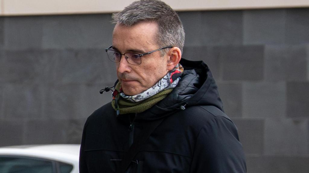 Santi Laiglesia, a la seva arribada al jutjat de Sabadell