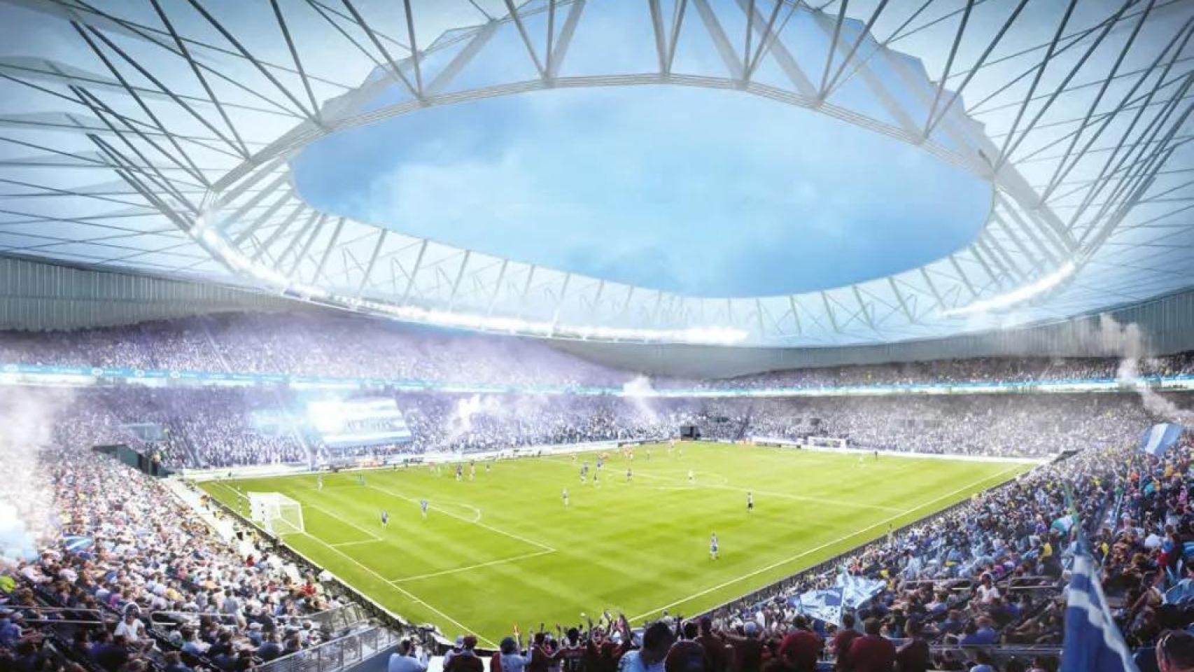 Recreación virtual de Mendizorroza