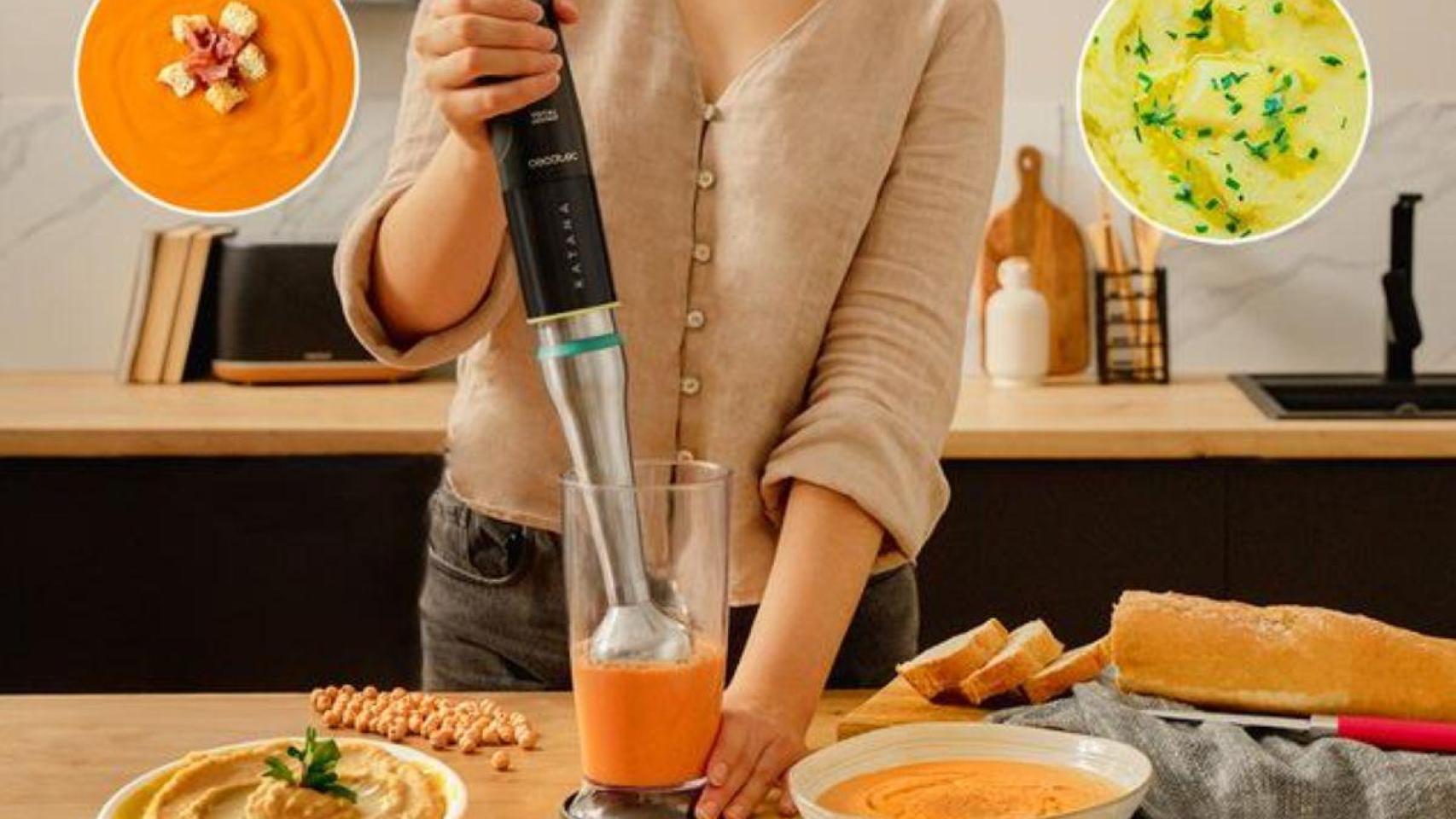 Prepara cremas, purés y batidos perfectos con la batidora de mano que Cecotec ha rebajado por el Black Friday