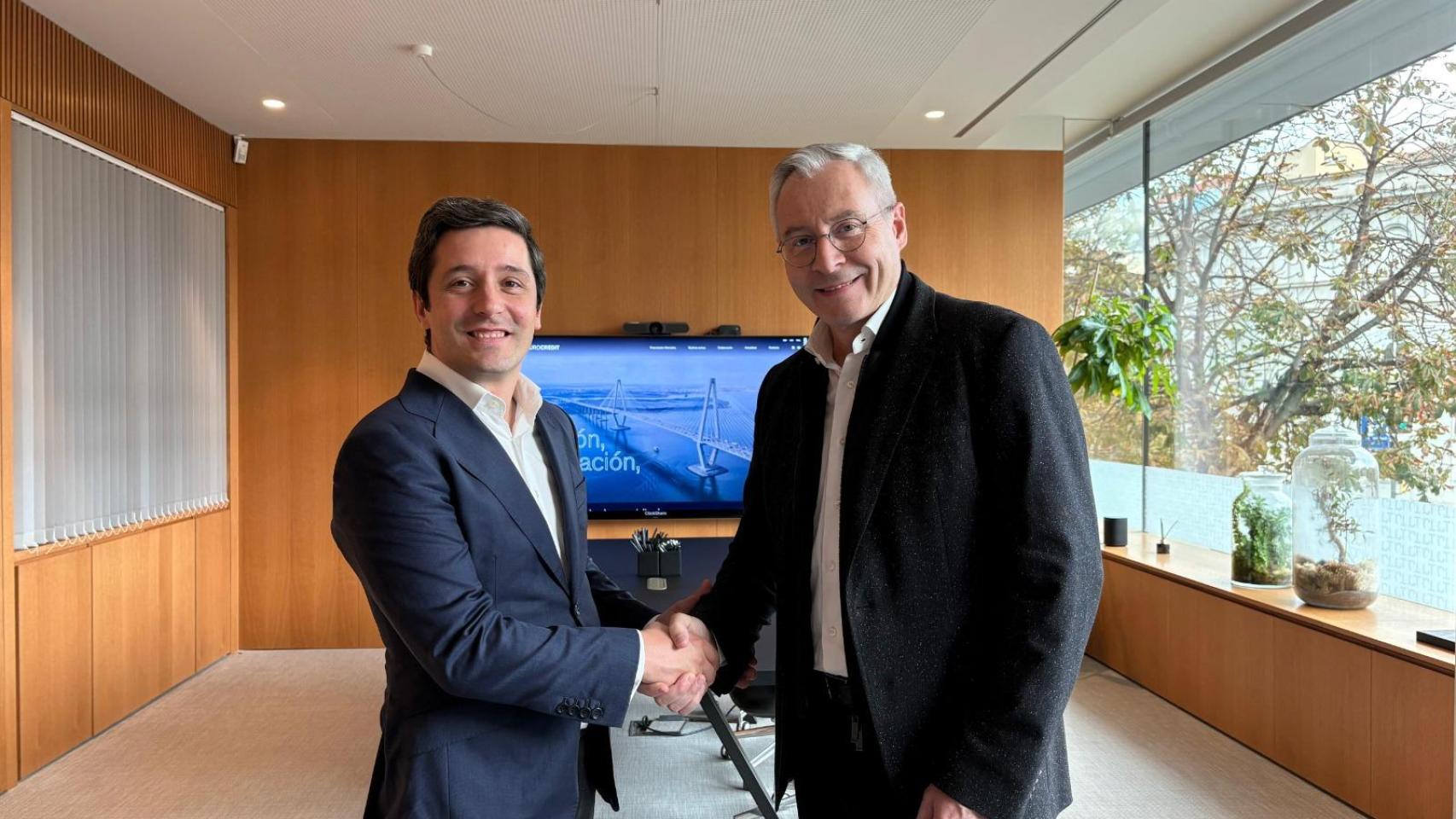 El representante de Alpha Wave y Toni Quintana, fundador de TQ Eurocredit