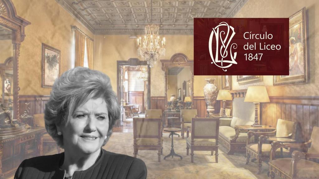 Ernestina Torelló, el Círculo del Liceo y el logo de la entidad