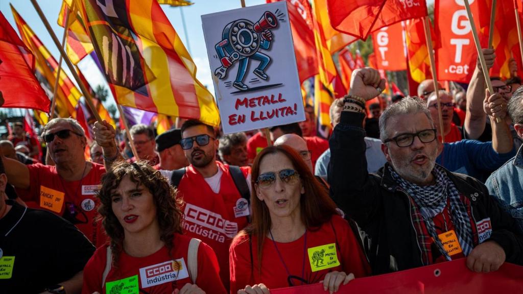 Huelga del metal en Barcelona, el 30 de octubre de 2025