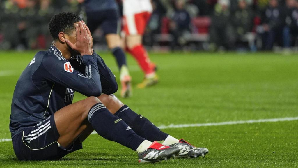 Jude Bellingham se lamenta en el Girona-Real Madrid