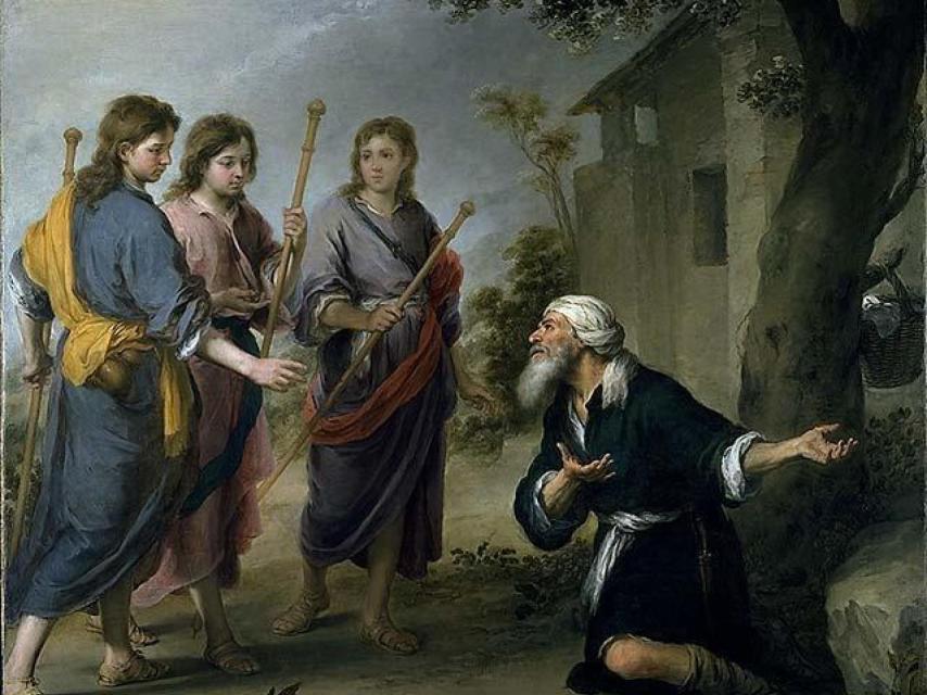 Abraham i els tres àngels (1667)