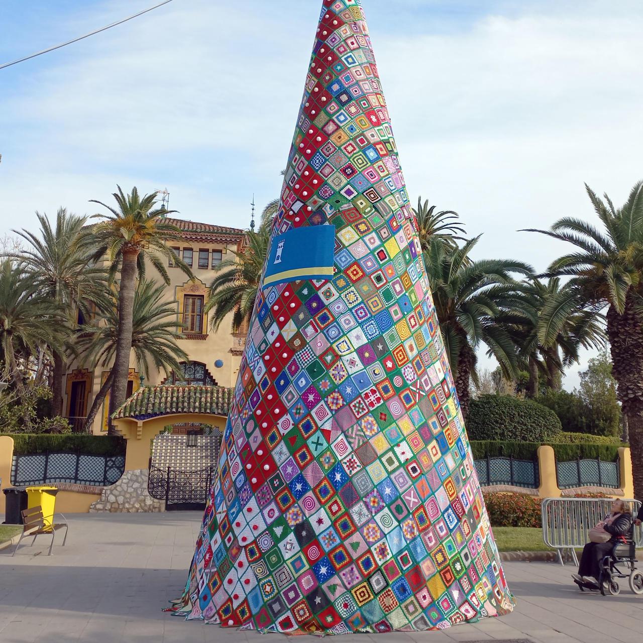 El árbol de Navidad de Ganchillo de Salou