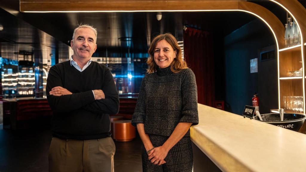 Joaquim Frigola, CEO de ConstruNext, y la arquitecta Marta Badia, también project manager