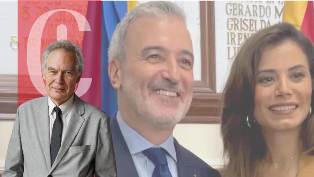 El alcalde de Barcelona, Jaume Collboni, recibe las llaves de la ciudad de Guadalajara (México) en el marco de la FIL