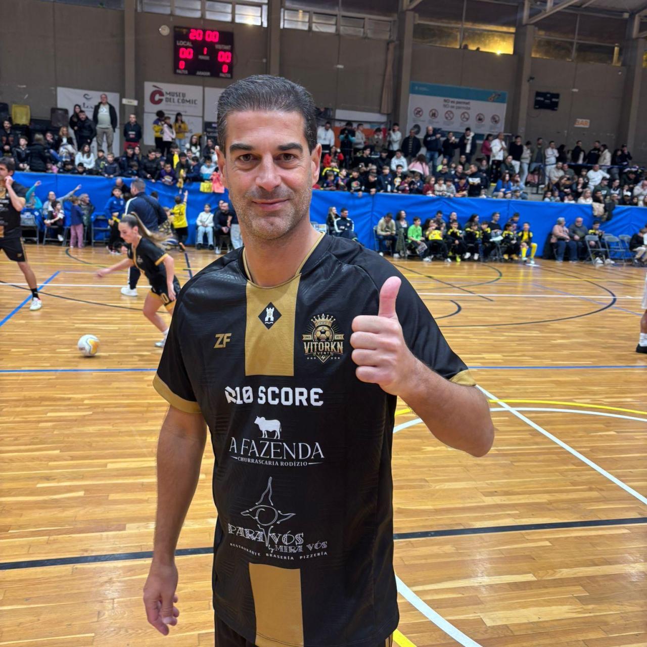 Gerard López en el partido de las estrellas de Castelldefels