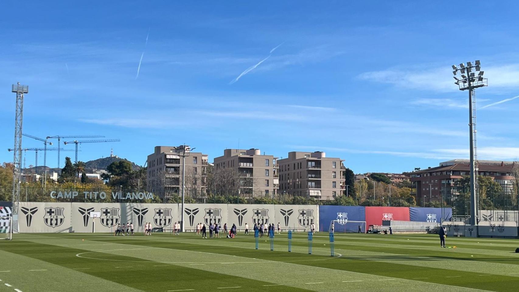 Último entrenamiento del Barça antes de jugar contra el Betis