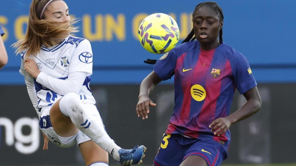 Aïcha Cámara en el Barça Femenino-Tenerife de la Liga F