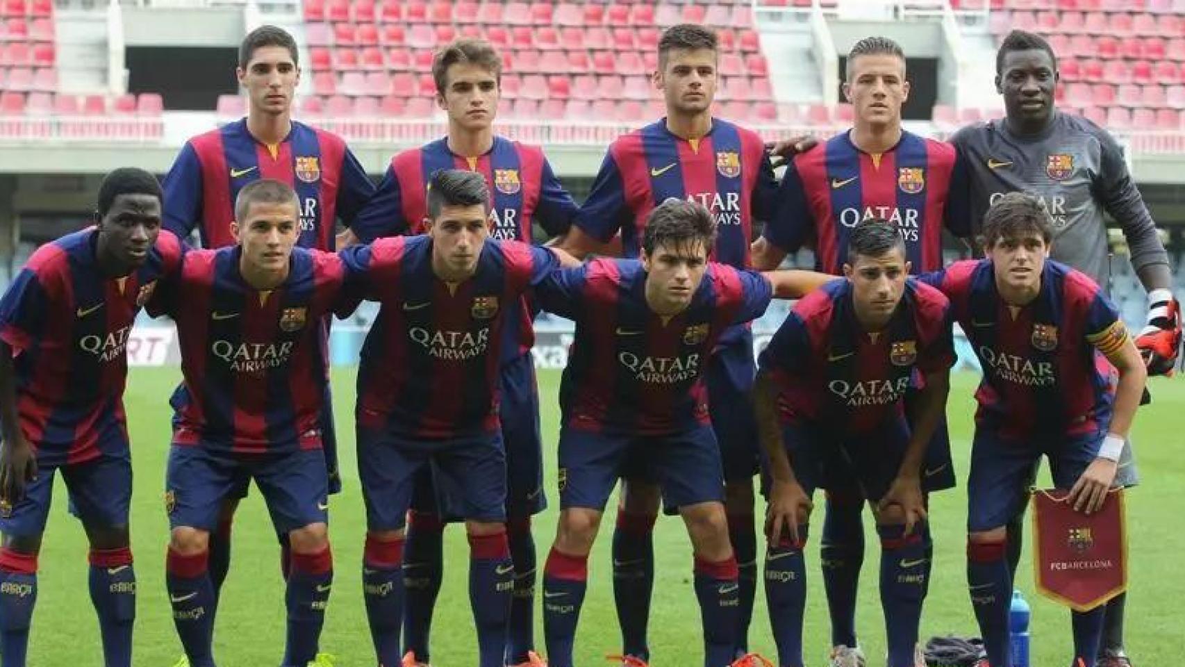La plantilla del Juvenil A del Barça en la temporada 2014-15