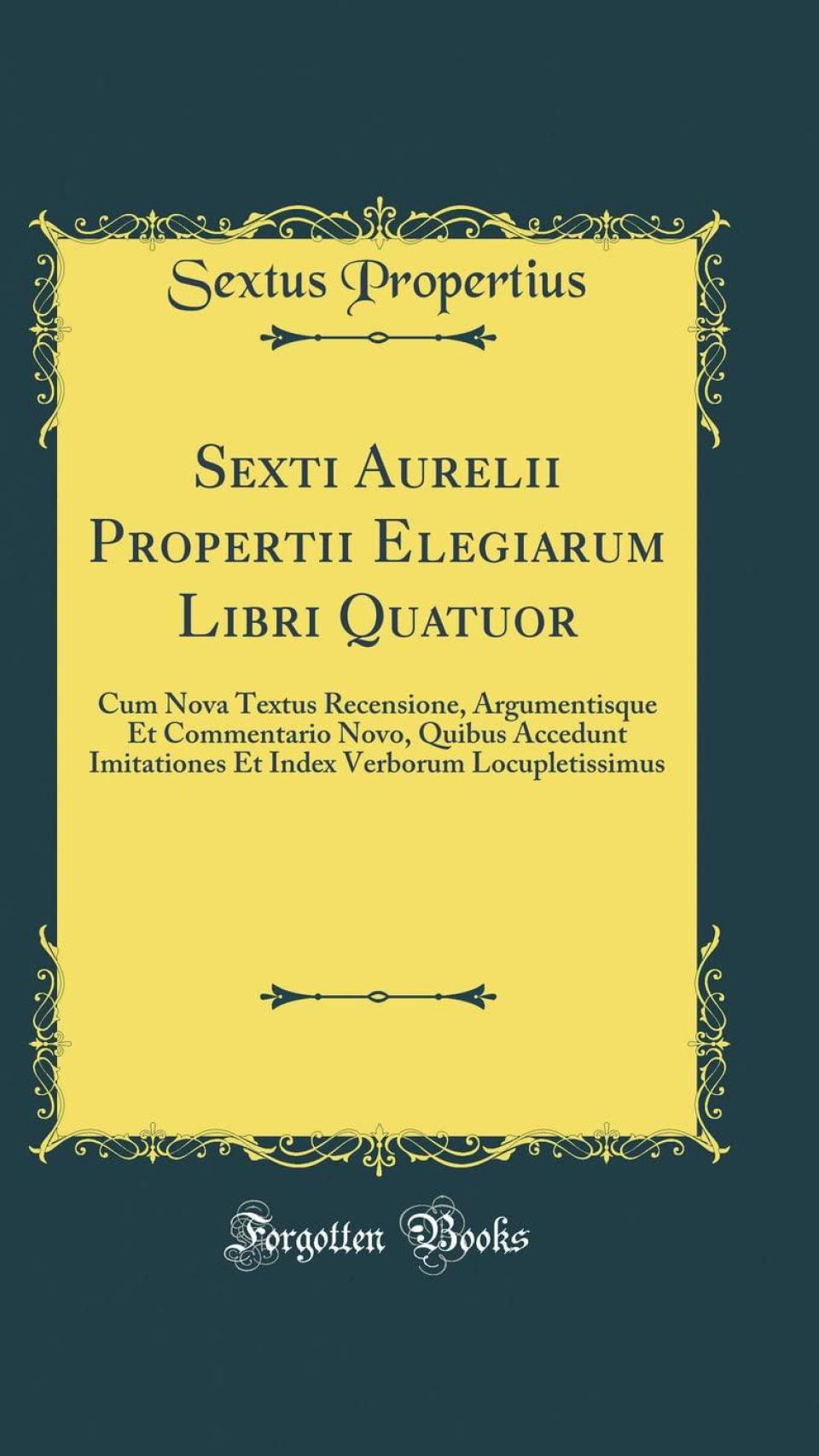 Versió en llatí del llibre IV de les 'Elegies'